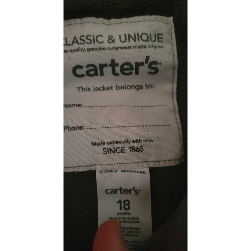 Boys  Vest size 18 months Carter's